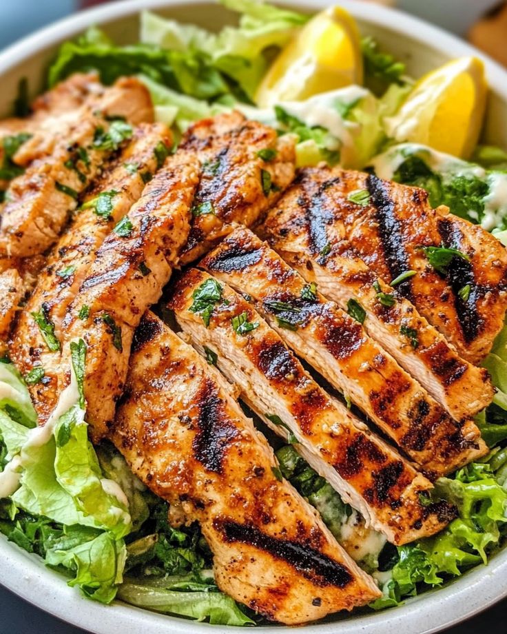Chicken with salad Cheepes
